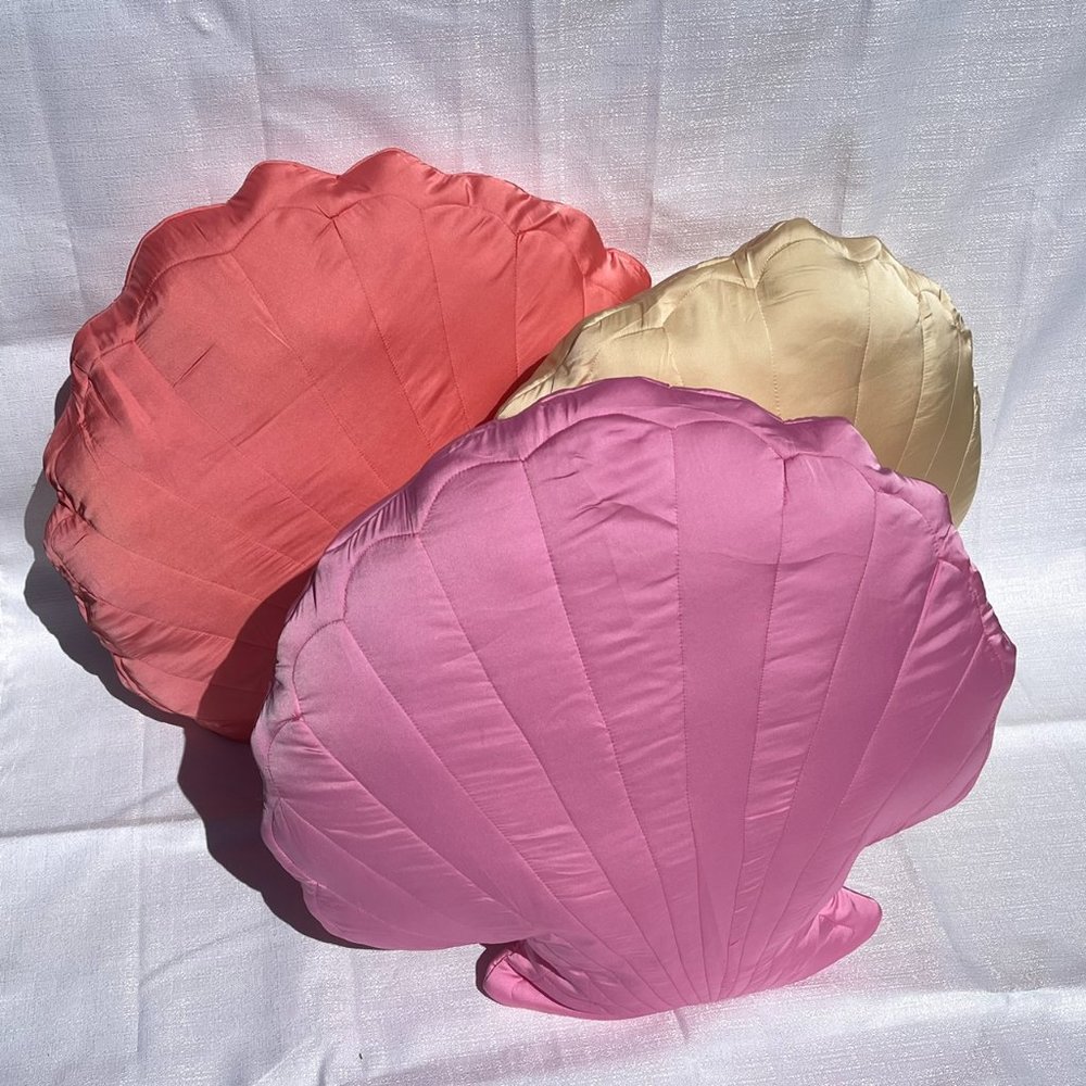 Satin shell pillow